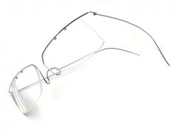 Brille "01" Edelstahl in der Ausführung mit Scharnier