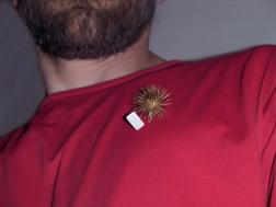 Klettbrosche am Träger