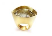 Goldring mit Beryll, Designschmuck