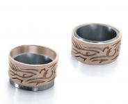 Trauringe Frauen Textbandring Roségold Titan Trauringe Frauen Textbandring Roségold Titan