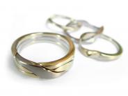 Haremsring Gelbgold/Weissgold